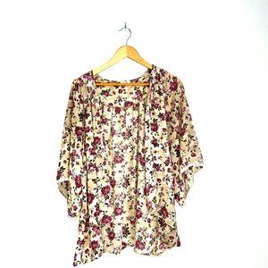Sheer Floral Kimono